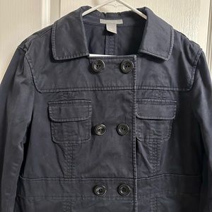 Ann Taylor black peacoat-style jacket